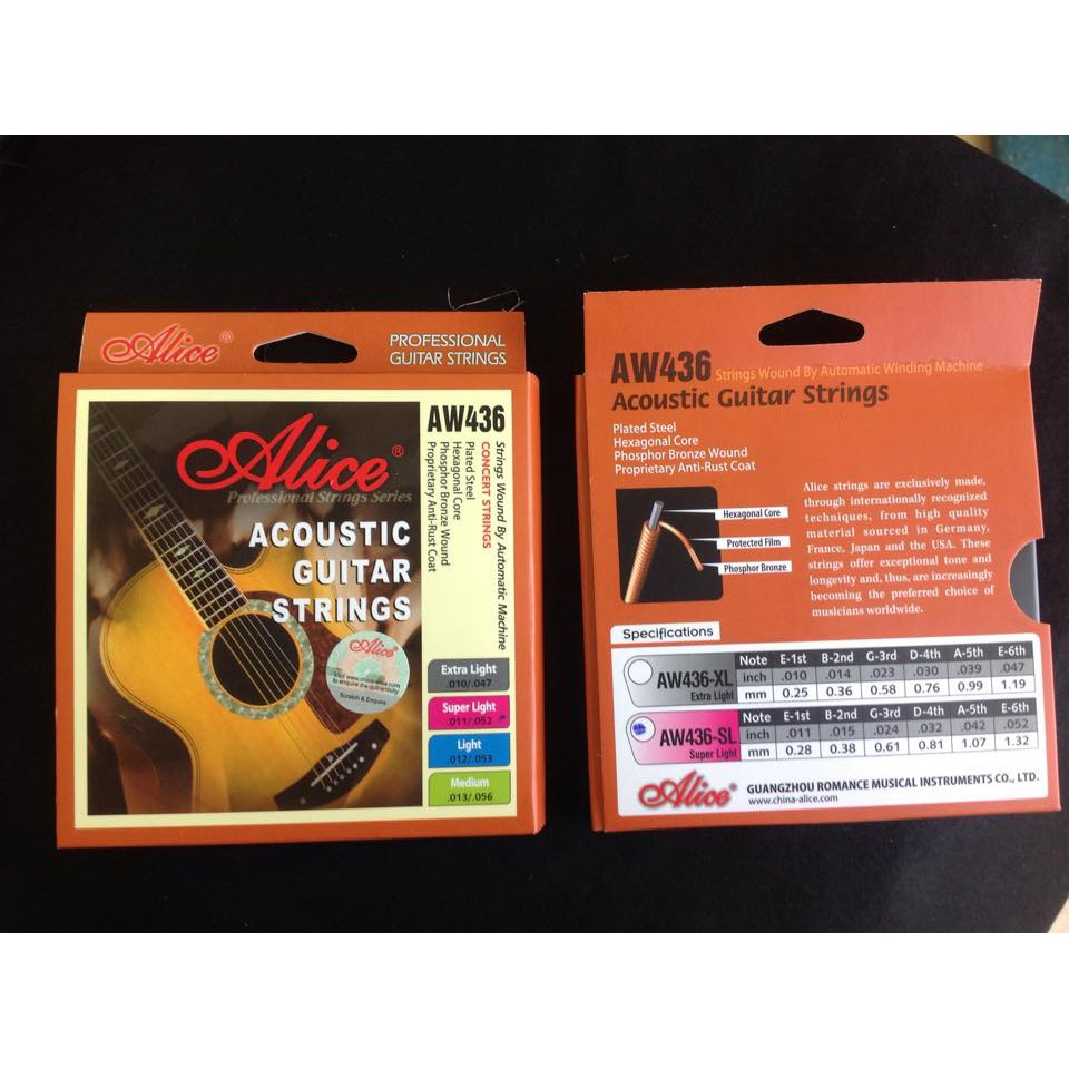 Dây đàn guitar Acoustic Alice AW436