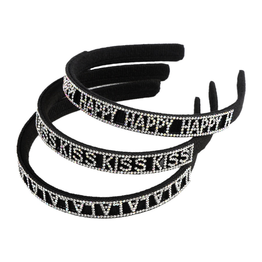 Băng đô đính đá pha lê chống trượt phong cách Hàn Quốc thời trang cho nữ