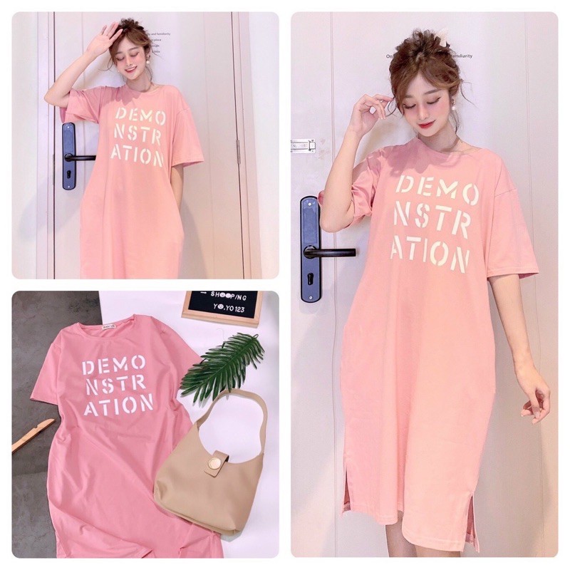 Đầm THUN THÁI form rộng có túi-xẻ tà (bao chất đẹp) | BigBuy360 - bigbuy360.vn