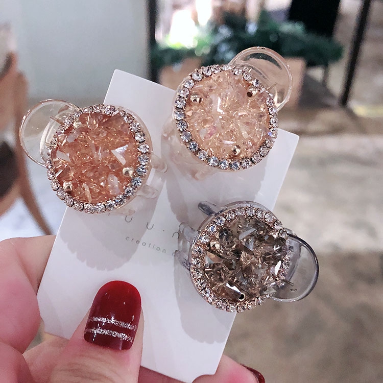 Kẹp tóc kèn trumpet đính đá thời trang