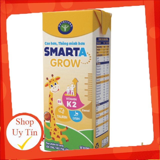 CHÍNH HÃNG Thùng sữa công thức pha sẵn Nutricare Smarta (180ml x 48 hộp)