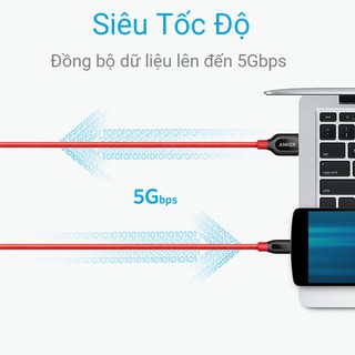 CÁP USB 3.0 RA USB-C ANKER POWERLINE+ A8168