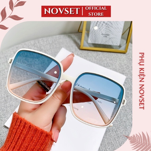 Mắt kính râm mát nữ chữ V gọng kính vuông màu sắc thời trang đẹp cá tính, đi biển, chụp ảnh kỷ yếu hottrend [ MÃ C707 ]