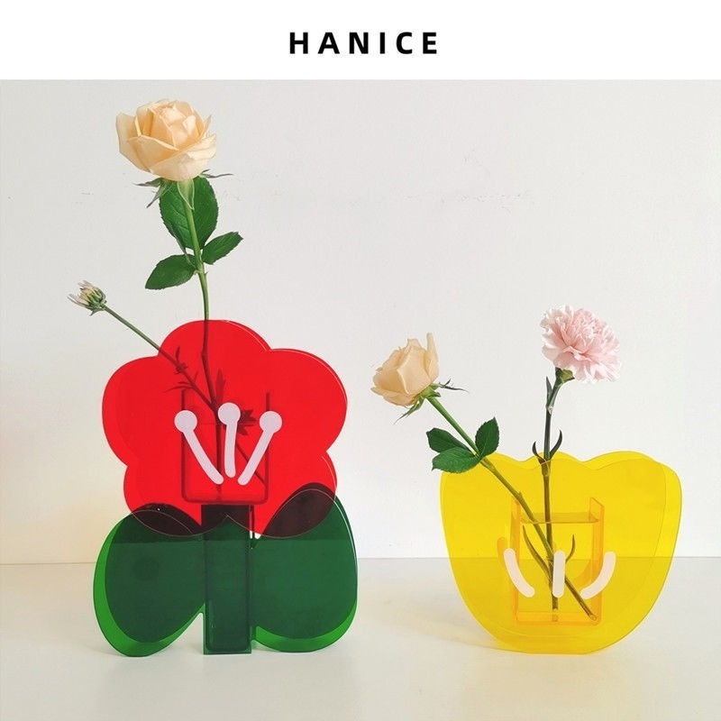 Lọ Hoa Acrylic Phong Cách Bắc Âu Dùng Để Trang Trí Nhà