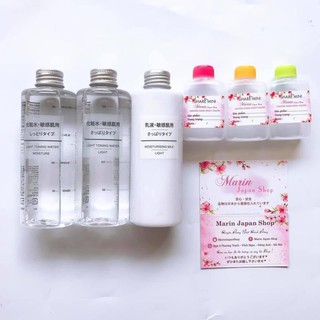 Nước hoa hồng Muji Light Toning Water Light và Moisture chuẩn hàng Chính hãng Nhật Bản