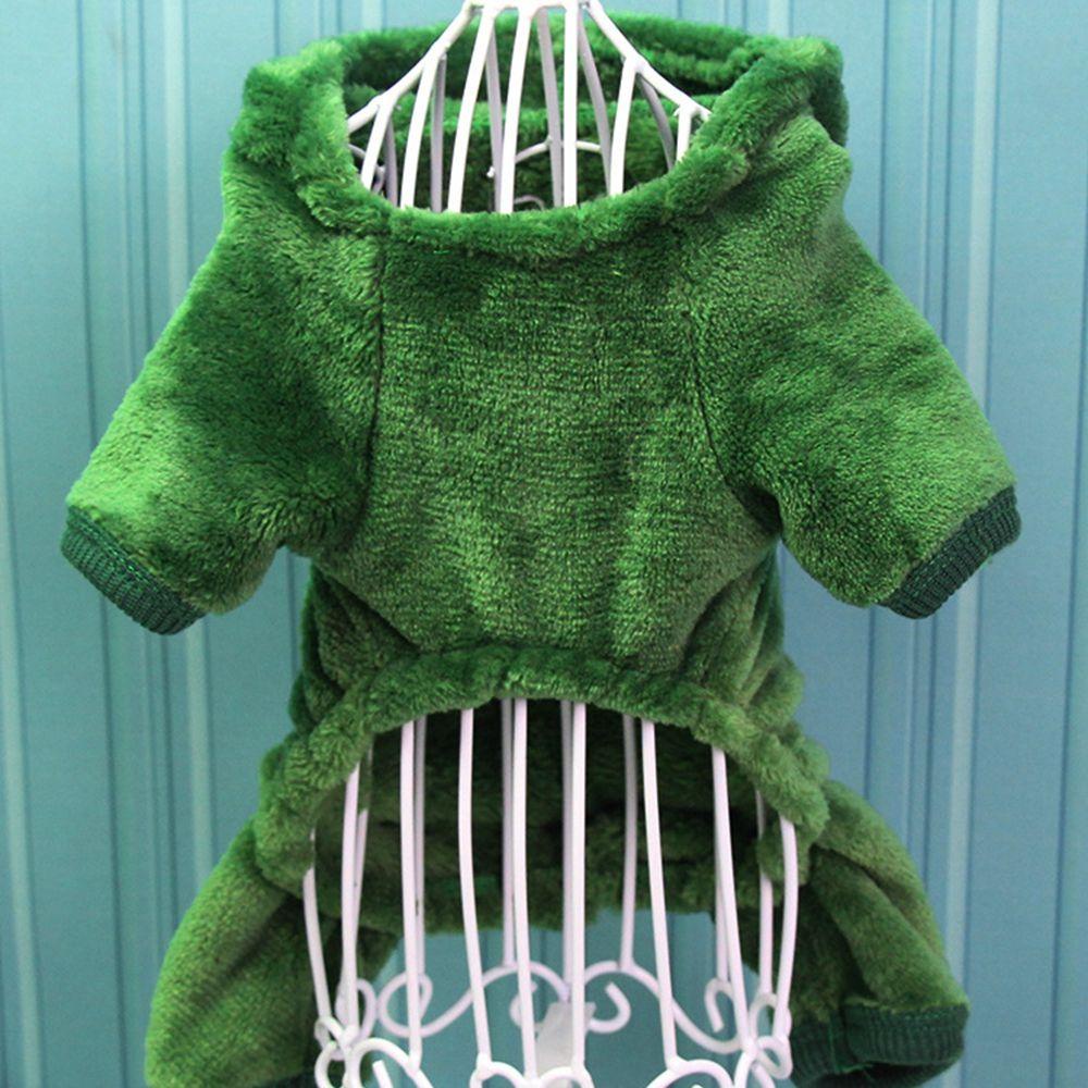 Trang Phục Hóa Trang Khủng Long Màu Xanh Lá Giữ Ấm Dành Cho Cún Cưng