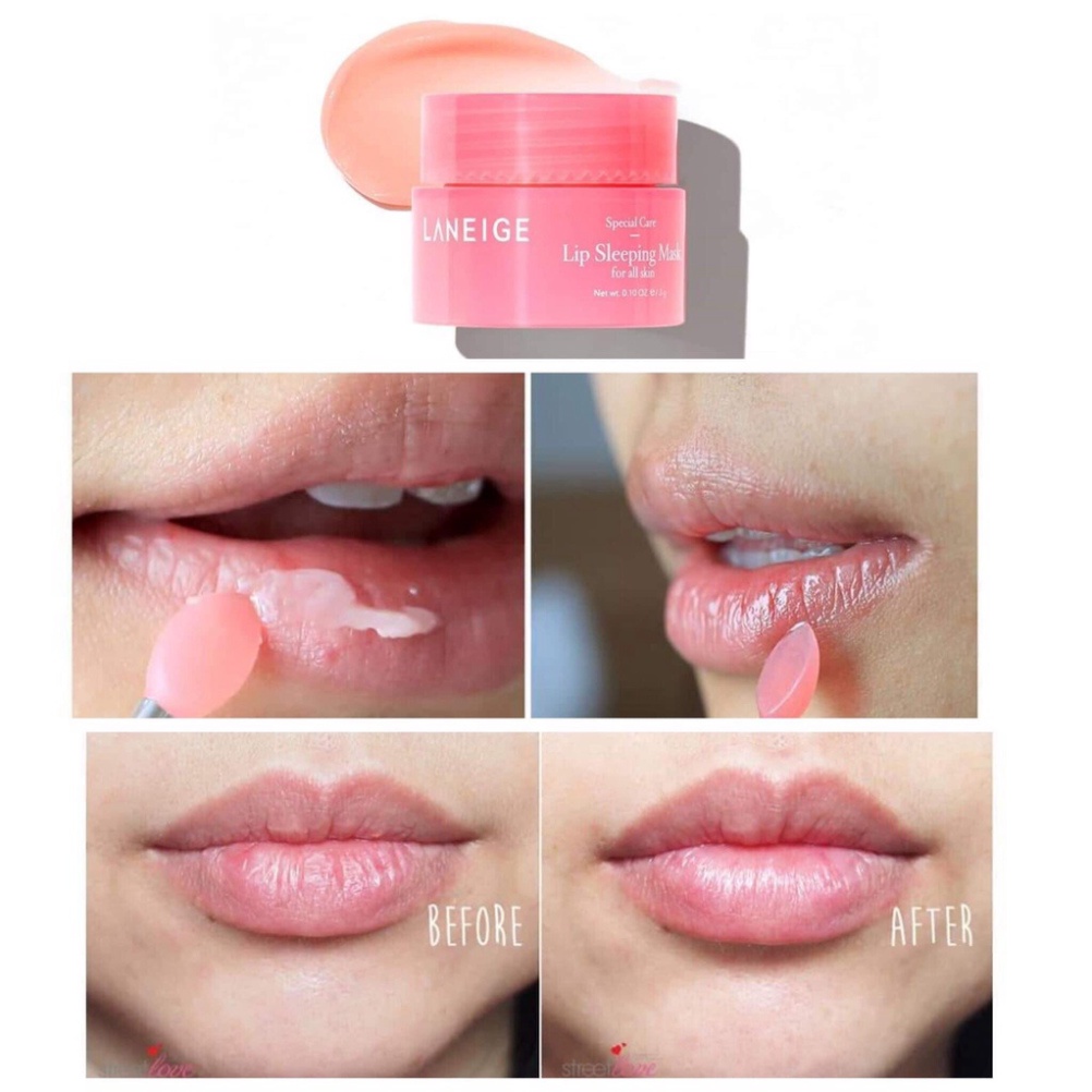 [CÓ BILL US] Sample  Mẫu thử Mặt Nạ Ngủ Cho Môi Laneige Lip Sleeping Mask 0,8G