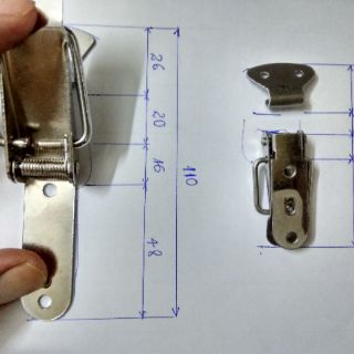 Khoá lẫy , khoá hòm đồ 7cm