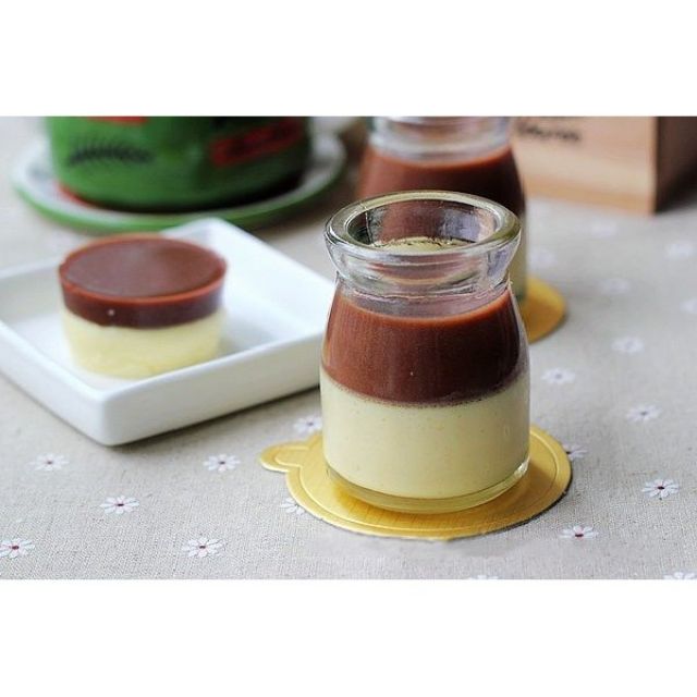 BỘ 12 HỦ THỦY TINH LÀM SỮA CHUA PUDDING LÙN 100ML