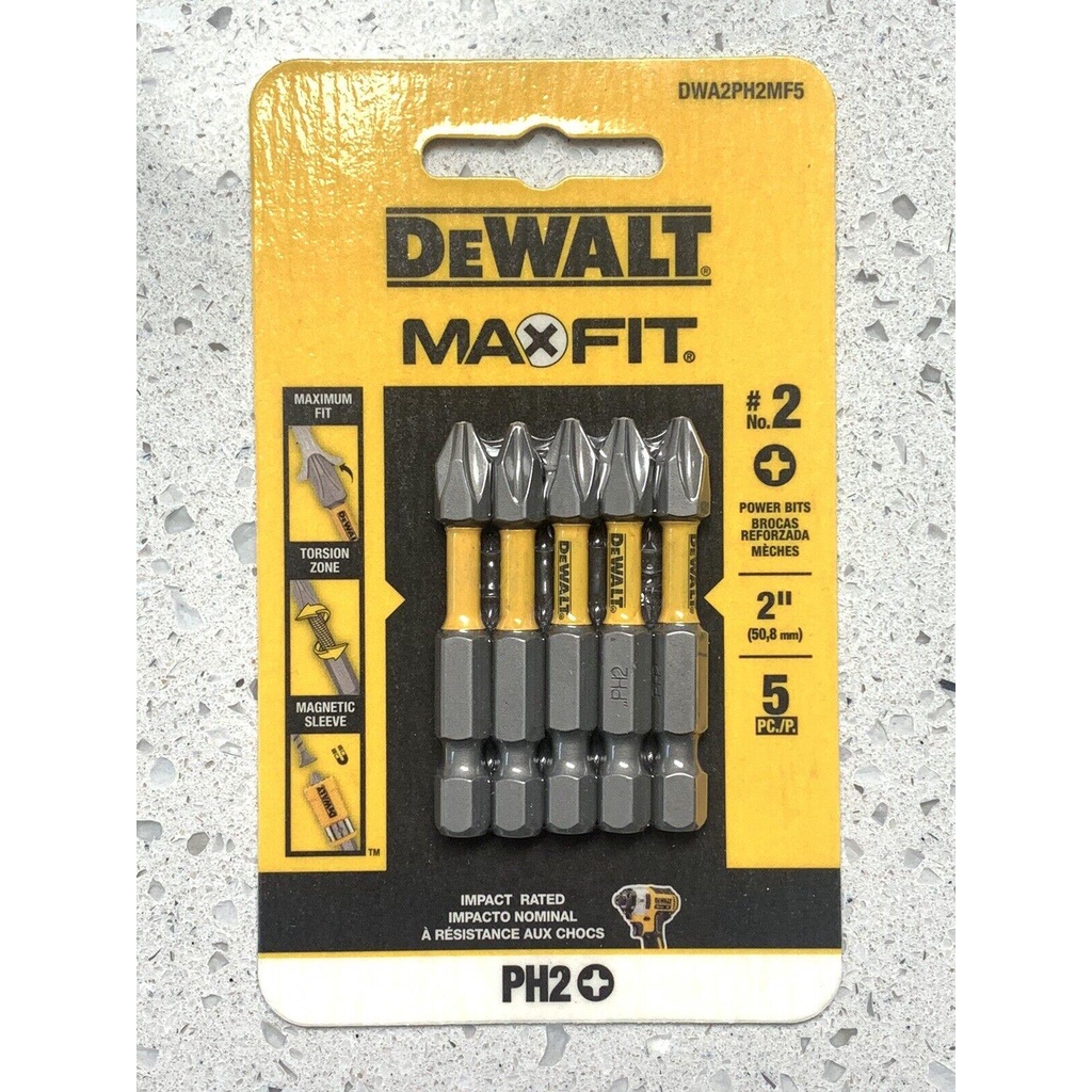 Đầu vặn vít PH2 Dewalt DWA2PH2MF5
