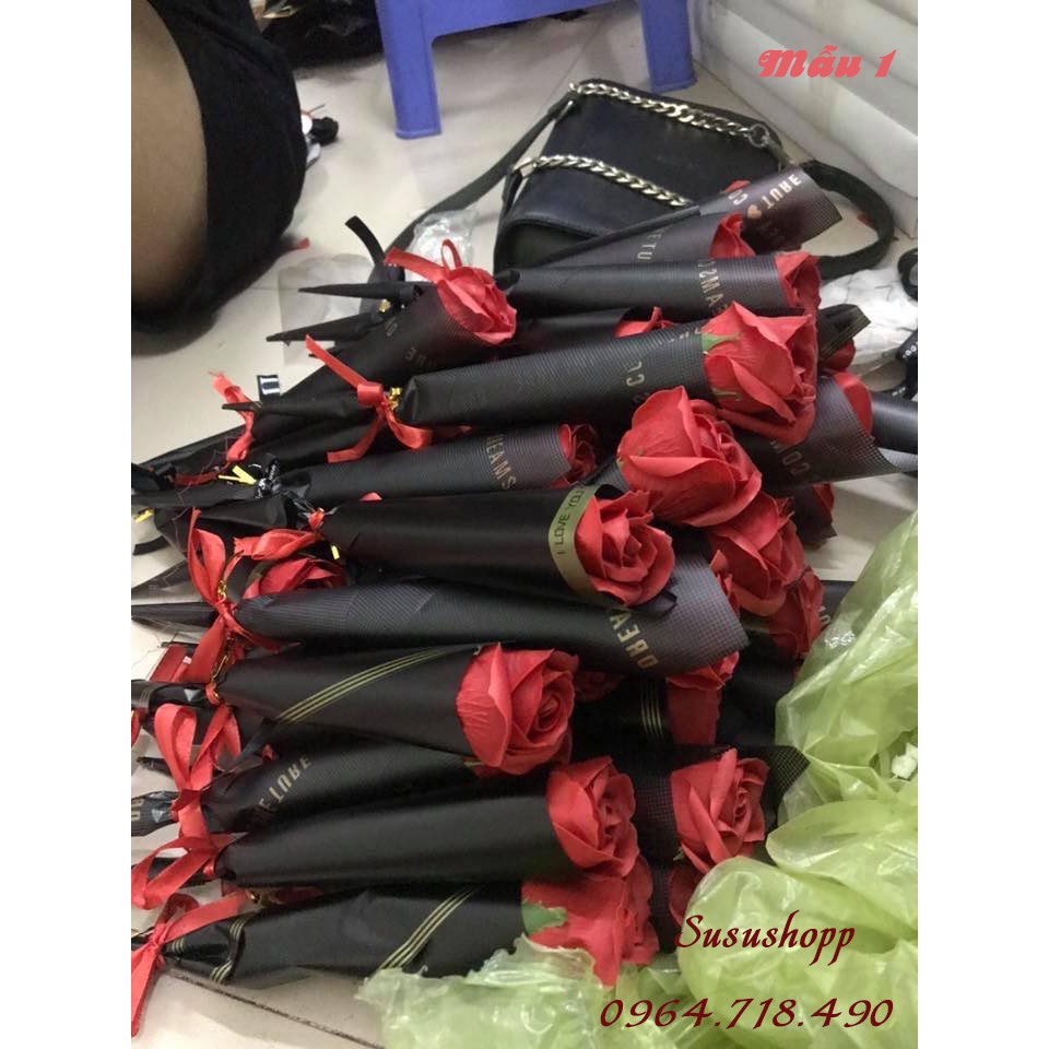 Hoa sáp 1 bông quà tặng valentine siêu xinh