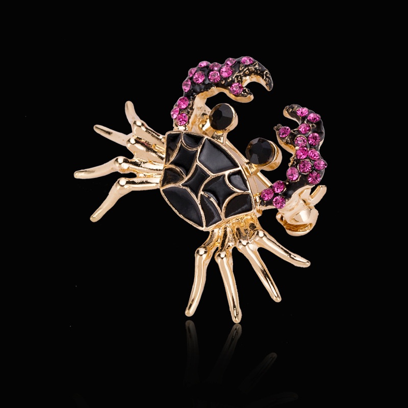 Trâm Cài Áo Hình Con Cua Nhỏ Dễ Thương Bằng Hợp Kim Thời Trang