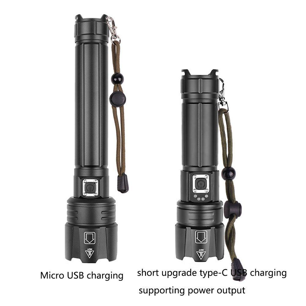 Đèn Pin Xhp70 LED Siêu Sáng Có Màn Hình Hiển Thị Tiện Dụng