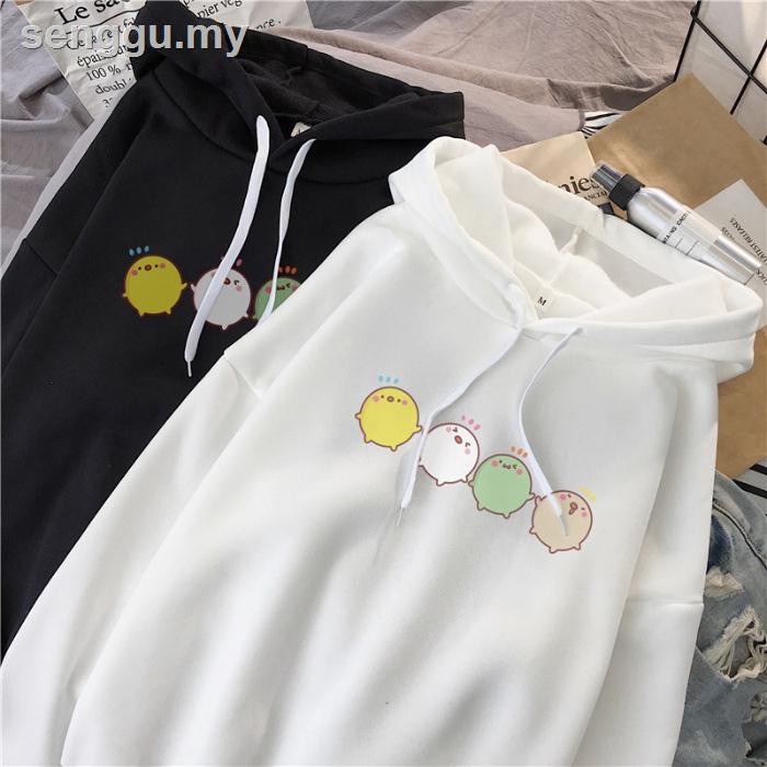 Dễ Thương Áo Khoác Hoodie Tay Dài In Hình Chú Gà Đáng Yêu Thời Trang Cho Cặp Đôi