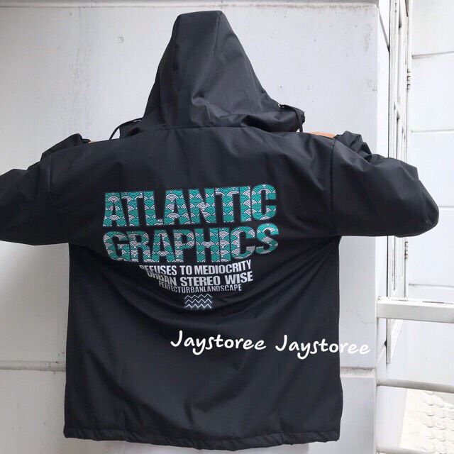 🌈𝗡𝗘𝗪 𝗔𝗥𝗥𝗜𝗩𝗔𝗟💢 áo khoác dù ATLANTIC GRAPHICS uinsex dù 2 lớp 📽️  M-L-XL