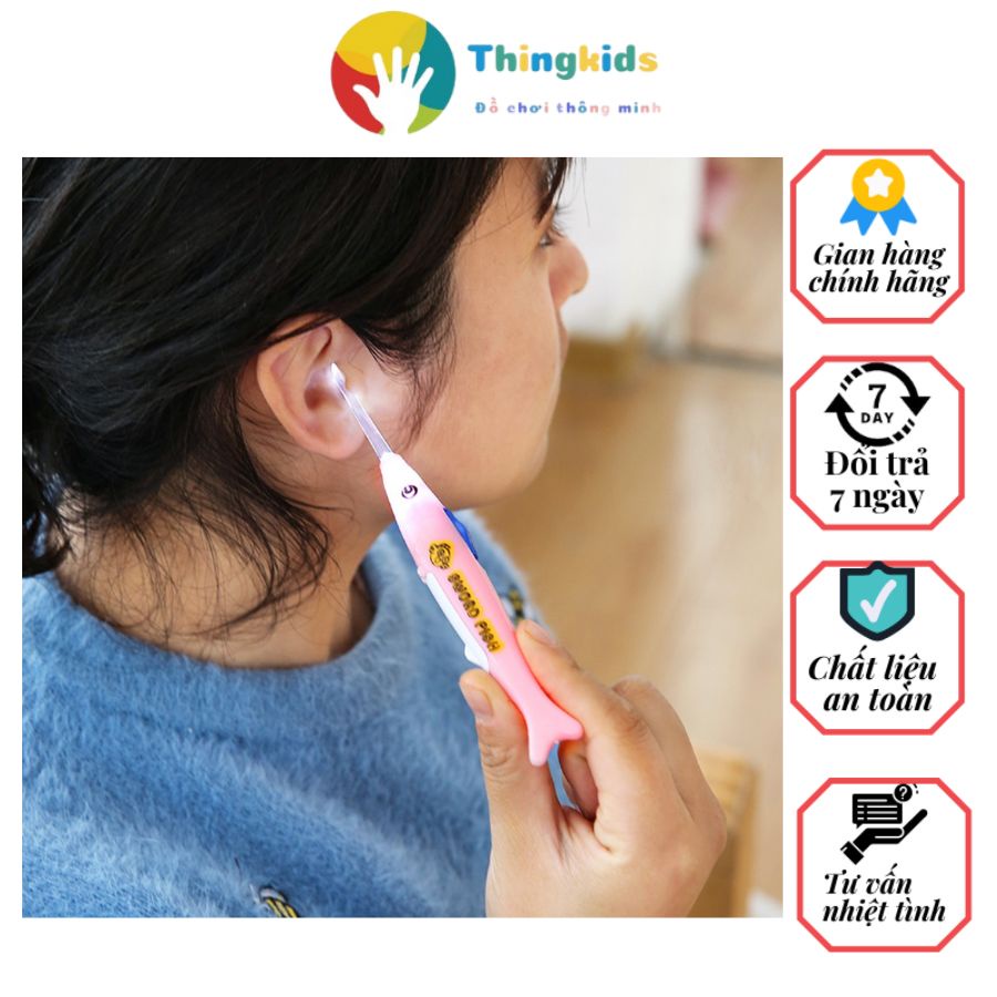 Dụng Cụ Lấy Ráy Tai, Ngoáy Tai Có Đèn Tiện Lợi - Thingkids