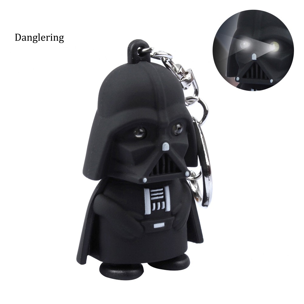 Móc khóa đèn LED mặt hình nhân vật Star Wars Darth Vader