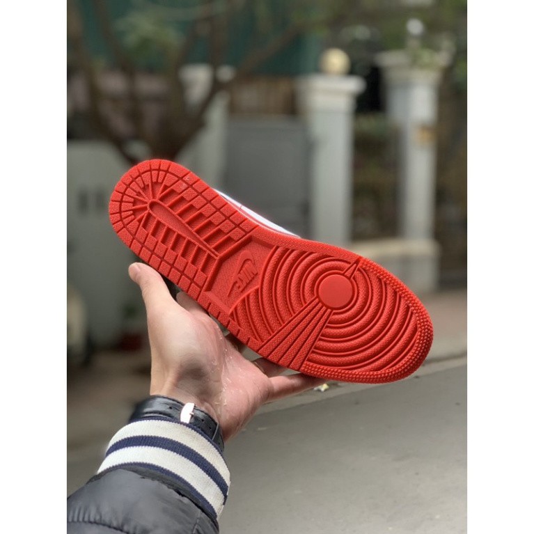 (Ảnh thật + Fullboxbill) Giày thể thao Jodan đen đỏ spiderman thấp cổ