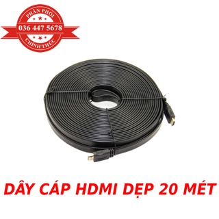 Cable HDMI 20m 2 đầu dây cáp HDMI (dẹp)