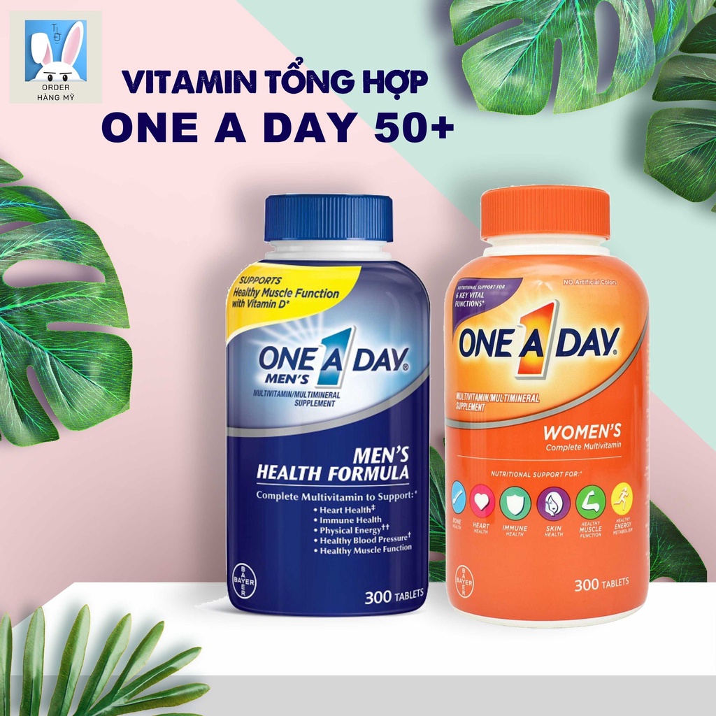 Viên Uống Vitamin Tổng Hợp Mỗi Ngày One A Day 50+ Chính Hãng