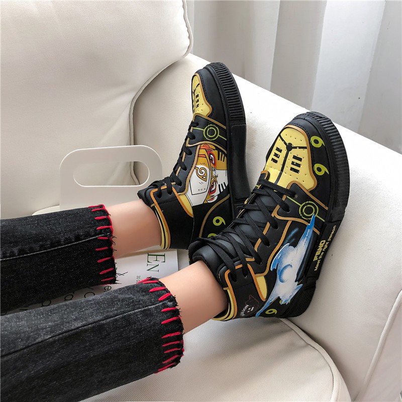 Giày Thể Thao họa tiết Naruto Cổ Cao Size 35-44 #Air Force 1