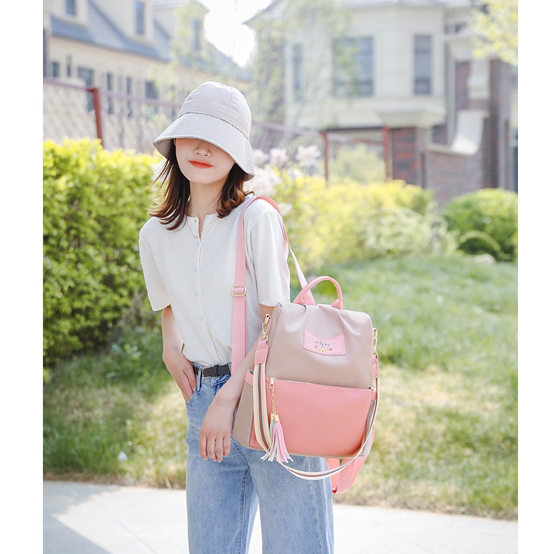 Balo nữ CHEN, balo thời trang nữ đi học chống nước cặp balo vải da style ulzzang Hàn Quốc cao cấp TX114