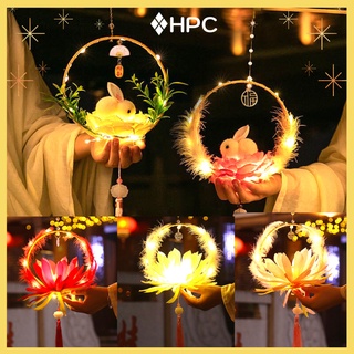 Đèn Lồng Thỏ Ngọc, Hoa Sen Handmade, Đèn Lồng Trung Thu Cầm Tay, Decor, Sống Ảo - Xu Hướng 2022