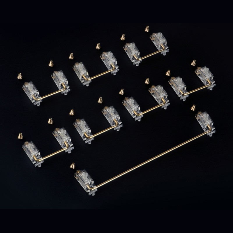 Tấm ổn định trục vít Pcb mạ vàng Wili 6.25u bàn phím cơ