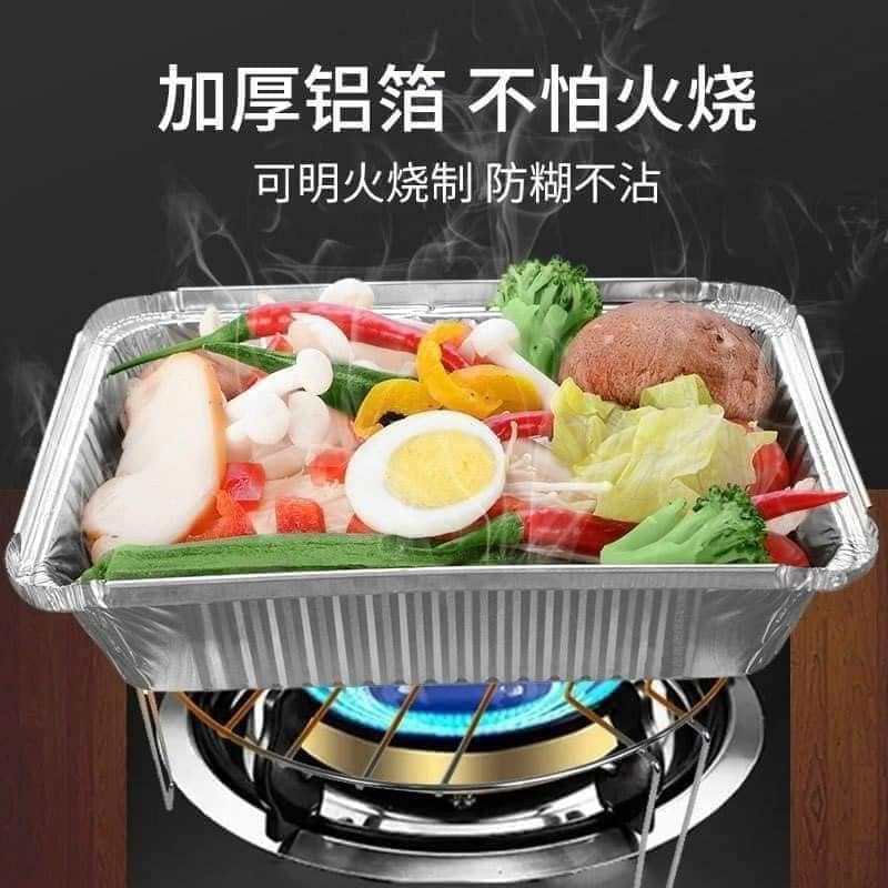 Sét 10 khay bạc nướng chữ nhật tiện ích