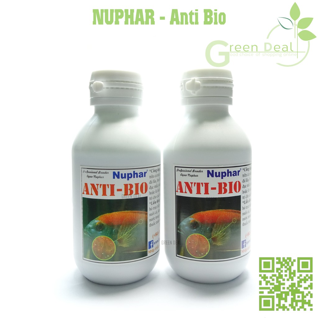 NUPHAR - Anti Bio (100 ml) - Xử lý nấm cho cá cảnh