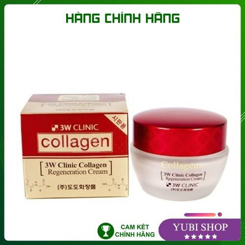 Kem Dưỡng Da 3w Clinic Cream Chính Hãng - Hàn Quốc - Kem Dưỡng Trắng Da 3w Clinic Collagen Whitening Cream - Hot