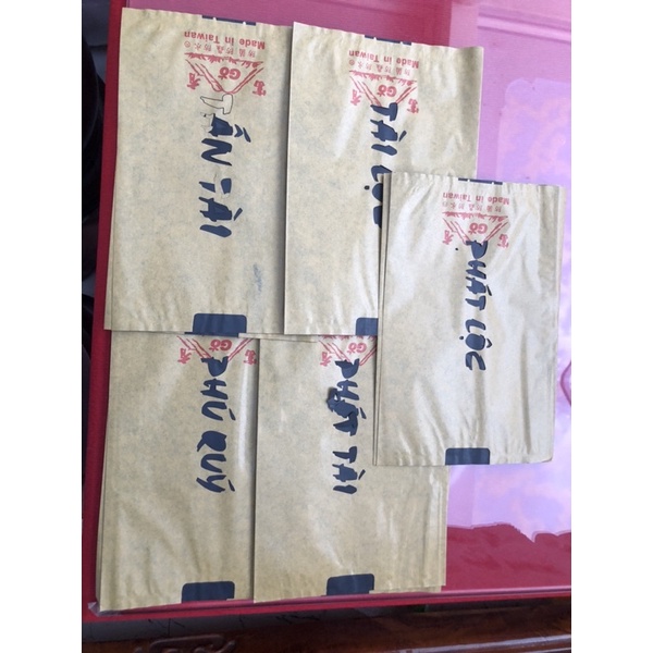 1 cái bao xoài chữ thư pháp túi go vàng