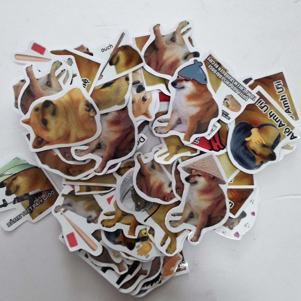 Sticker/ Hình dán Cheems ( nhiều mẫu)