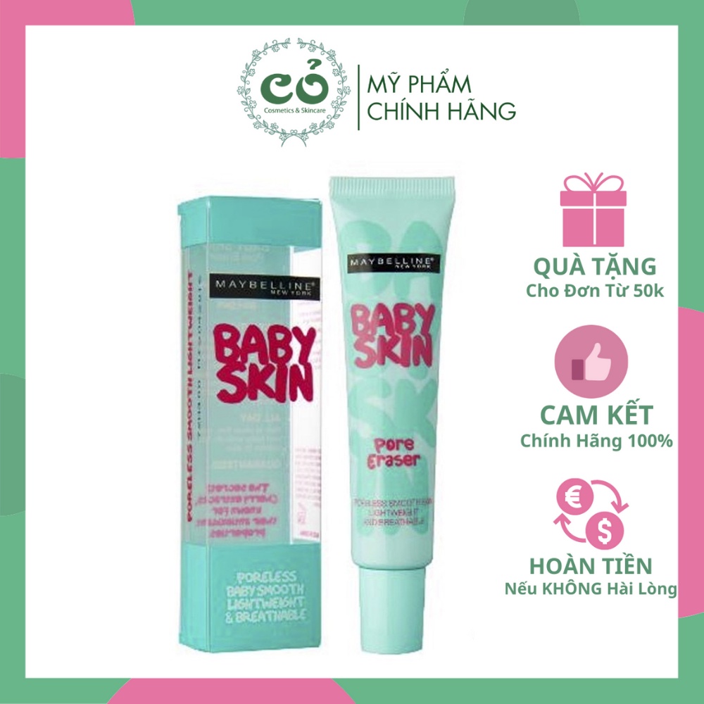 Kem Lót Che Lỗ Chân Lông Maybelline Baby Skin Pore Eraser 22ml
