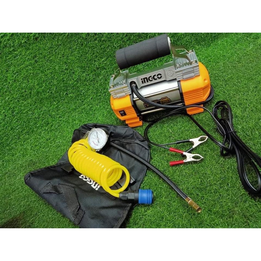 Máy bơm lốp xe ô tô 12V Ingco AAC2508
