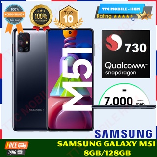 Điện thoại Samsung Galaxy M51 8GB/128GB-Pin 7.000 mAH-25W-Freeship|Chính hãng-Nguyên Seal