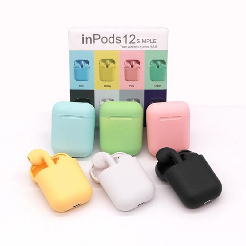 Tai nghe bluetooth i12 tws 5.0 cảm ứng vân tay với 9 màu nổi bật - Bảo hành 1 đổi 1 | BigBuy360 - bigbuy360.vn