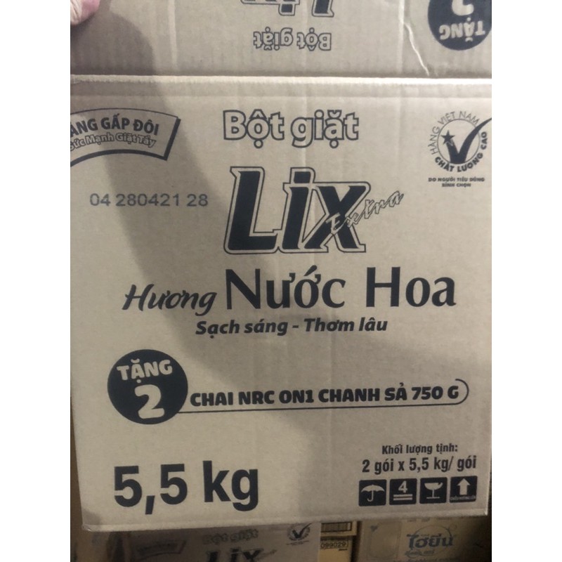 Bột giặt Lix hương nước hoa 5.5kg