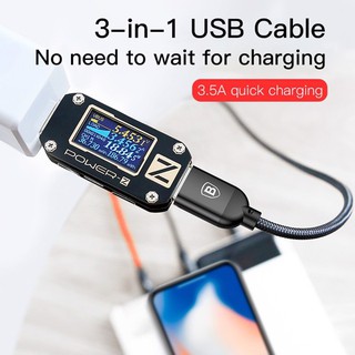 Cáp sạc 3 đầu Baseus