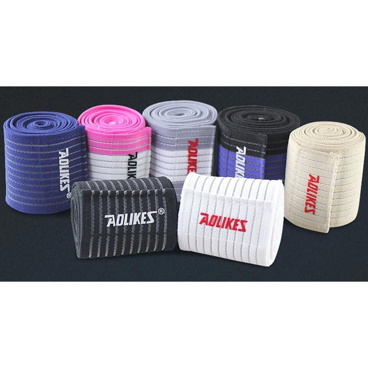 Đai cuốn ĐẦU GỐI 90cm, ĐÙI, BẮP CHÂN hỗ trợ chuyên gym ĐỒ SỈ ĐỒ GYM - Aolikes AL 1566