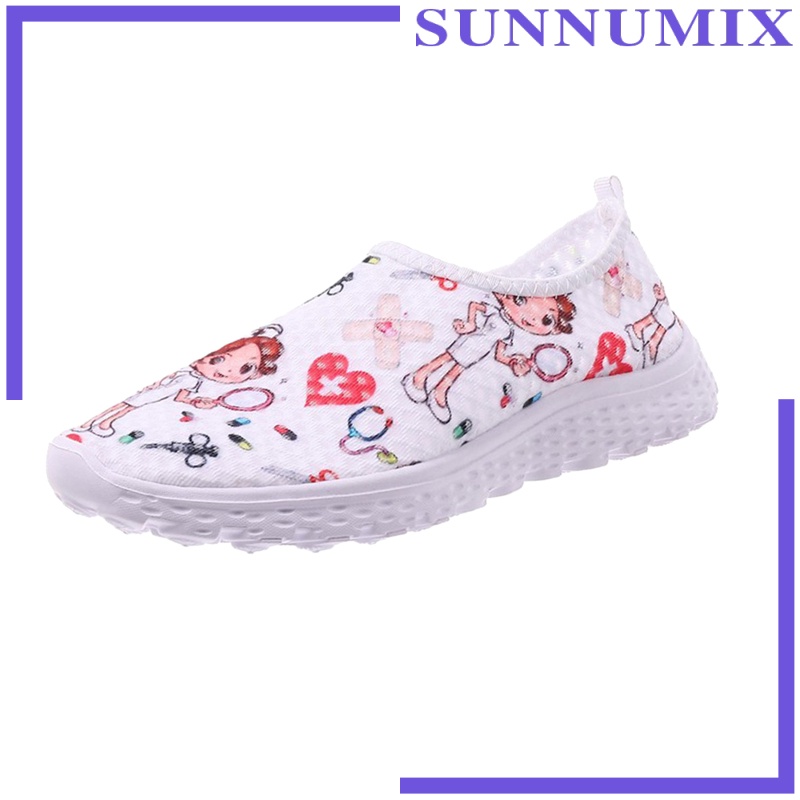 [SUNNIMIX] Nurse Doctor Women Sneakers Cosplay Slip On Mesh Cosplay Cartoon Shoes