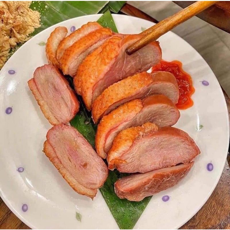 Lườn ngỗng hun khói. 1 miếng