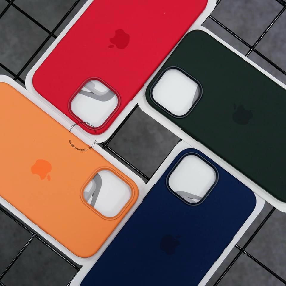 Ốp lưng Silicon Case iPhone 12, 12 Pro, 12 Pro Max chống bám bẩn tích hợp sạc Magsafe siêu xịn ( Chuẩn 1:1 Full Box )