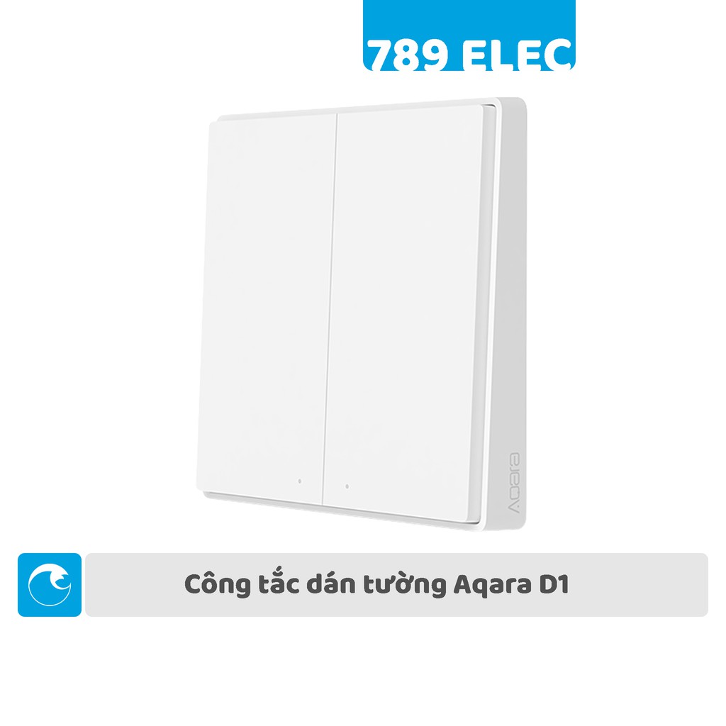 Công tắc thông minh dán tường Aqara D1 Zigbee - Hai nút nhấn