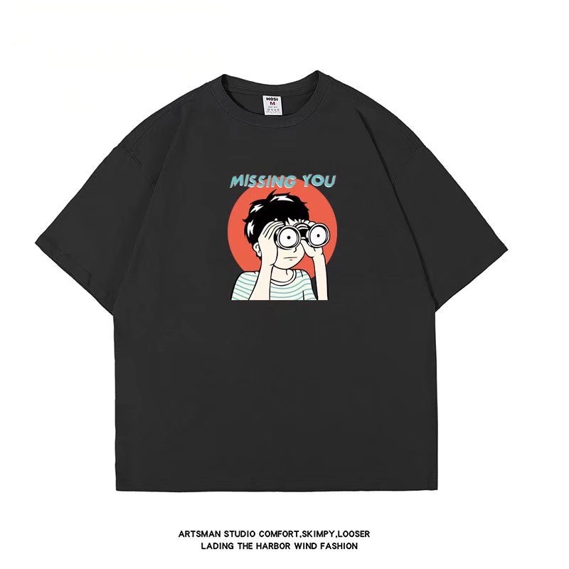 Áo Thun Tay Ngắn Dáng Rộng Phong Cách Hip Hop Size M-8XL Thời Trang Cho Nam