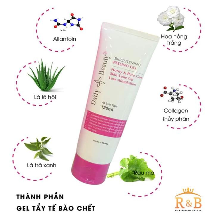 Tẩy tế bào chết Daily Beauty Brightening Pelling Gel tái tạo tế bào mới