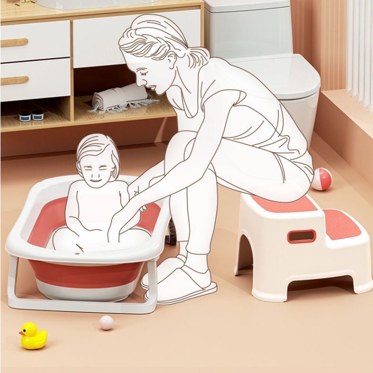 Bệ bước chân trẻ em có thang để hình thành thói quen rửa tay độc lập