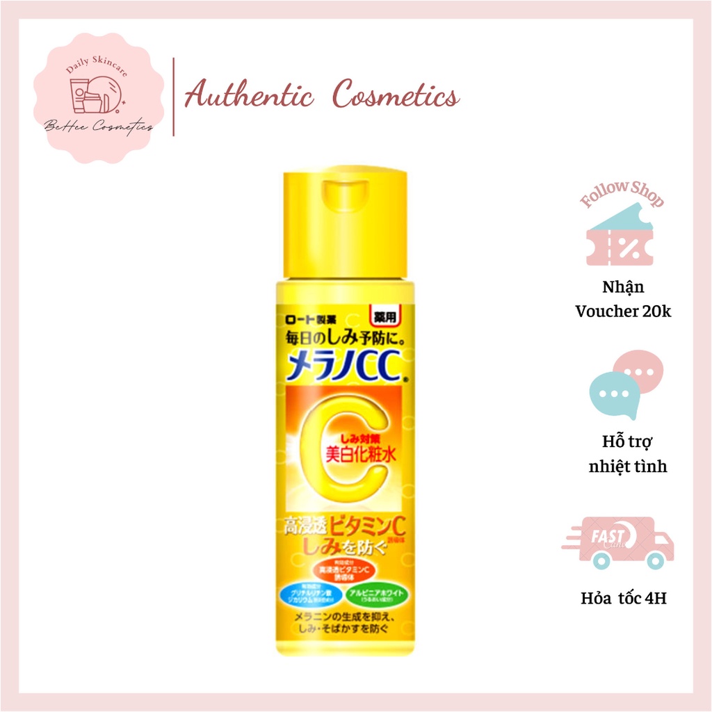 Nước Hoa Hồng Giảm Thâm Sáng Da CC Melano Rohto - Nhật Bản