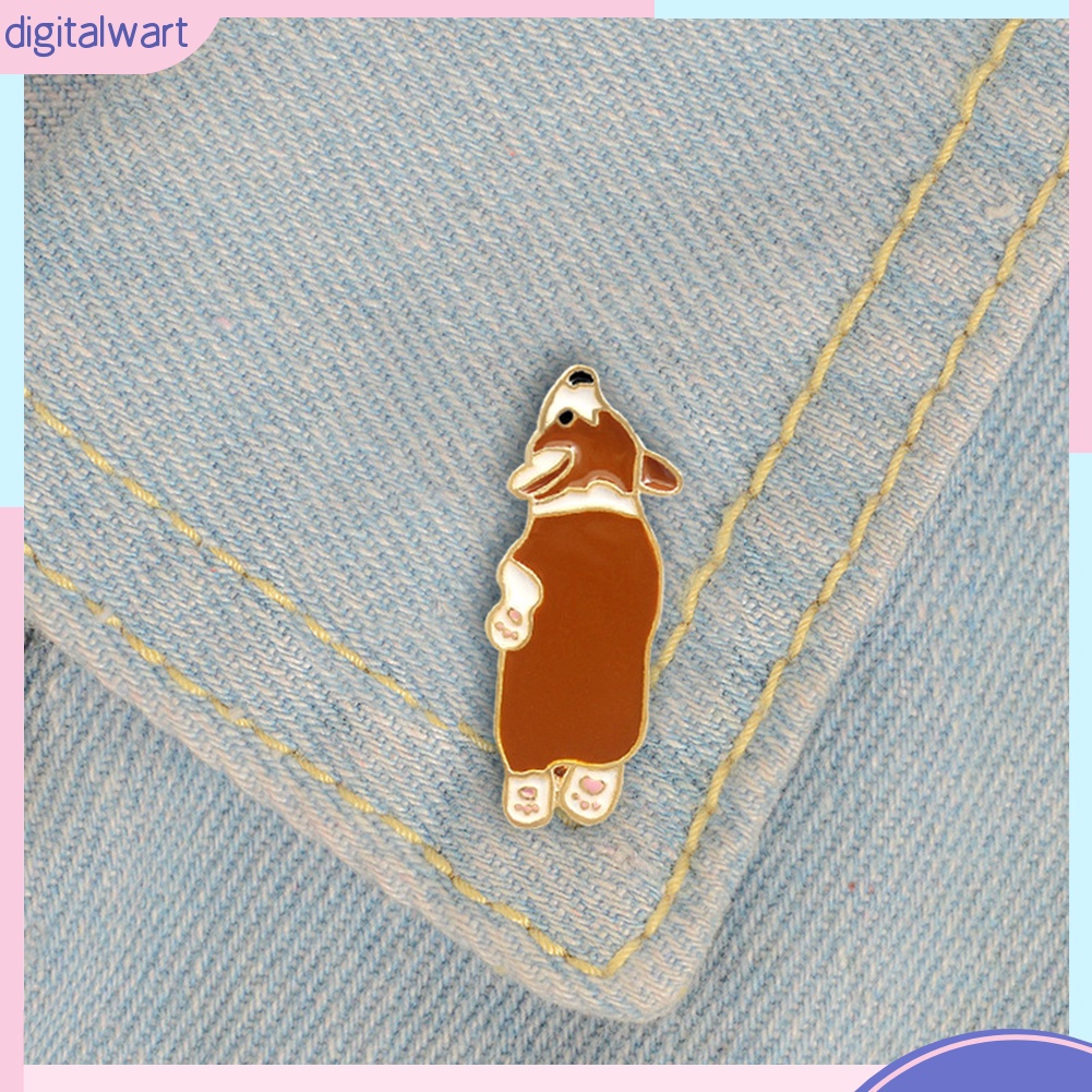 Ghim cài áo hình chú cún corgi dễ thương