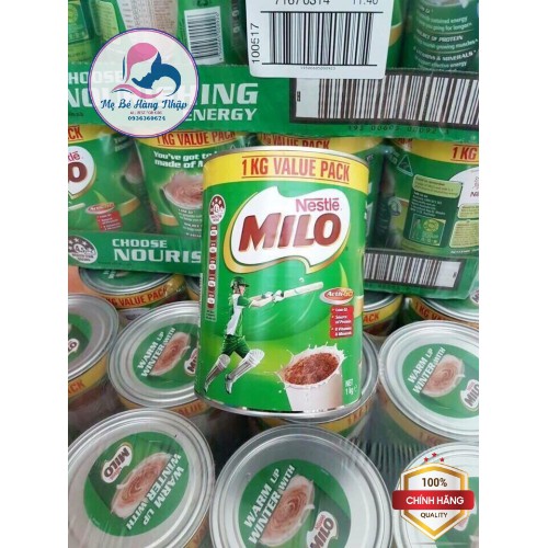 MILO 1KG NỘI ĐỊA CHUẨN ÚC [Date mới nhất]